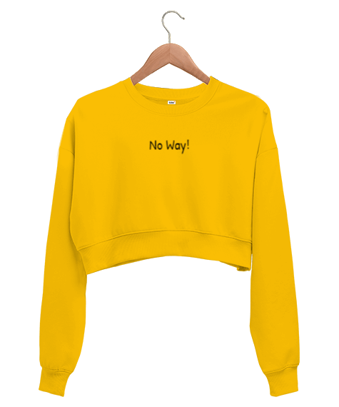 Tisho - No Way Kadın Crop Sweatshirt