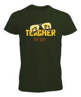Nöbetçi Öğretmen - Teacher Haki Yeşili Erkek Tişört - Tisho