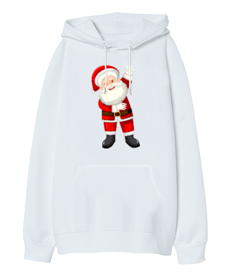 Tisho - Noel Baba Yılbaşı Oversize Unisex Kapüşonlu Sweatshirt