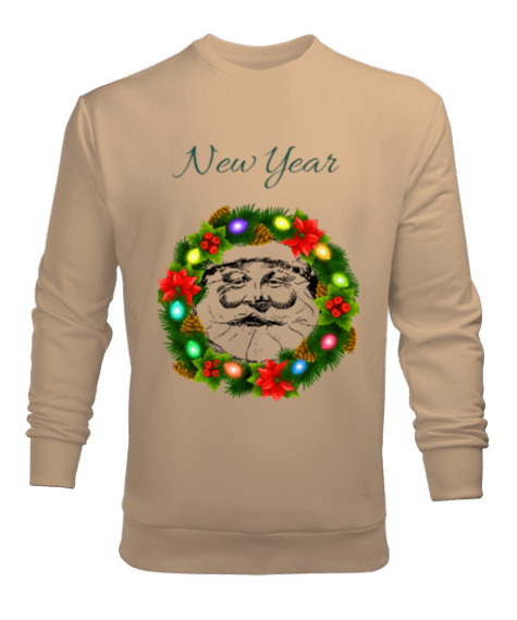 Tisho - Noel Baskılı Erkek Sweatshirt Erkek Sweatshirt