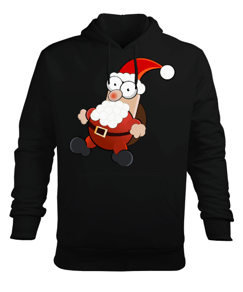 Tisho - noel dayı Erkek Kapüşonlu Hoodie Sweatshirt