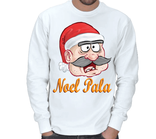 Tisho - Noel Pala Tasarımlı Kışlık Sweatshirt ERKEK SWEATSHIRT