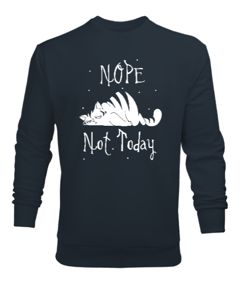 Tisho - Not Today - Bugün Değil V3 Füme Erkek Sweatshirt