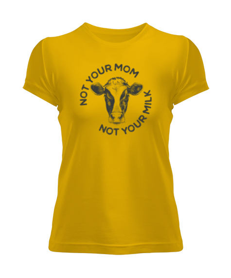 Tisho - not your mom Sarı Kadın Tişört