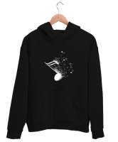 NOTA Siyah Unisex Kapşonlu Sweatshirt - Tisho