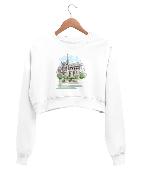 Tisho - Notre Dame Kadın Crop Sweatshirt