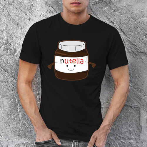 Nutella Erkek Tişört - Tekli Kombin - Thumbnail