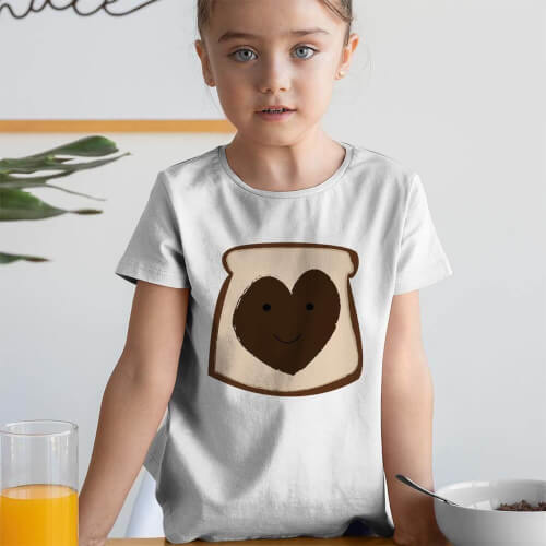 Nutella Kız Çocuk Tişört - Tekli Kombin