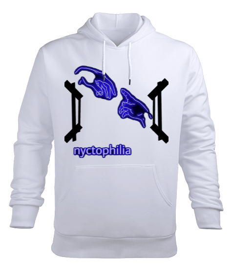 Tisho - Nyctophilia Unisex Erkek Kapüşonlu Hoodie Sweatshirt