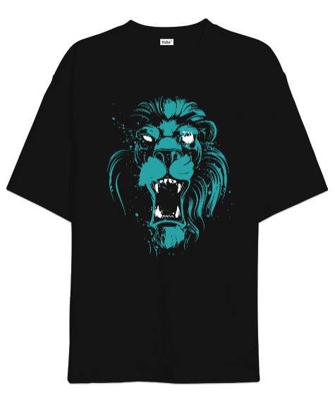 Tisho - Öfkeli Aslan Oversize Unisex Tişört