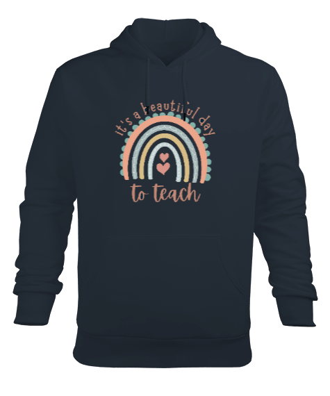 Tisho - Öğretmek için harika bir gün Erkek Kapüşonlu Hoodie Sweatshirt