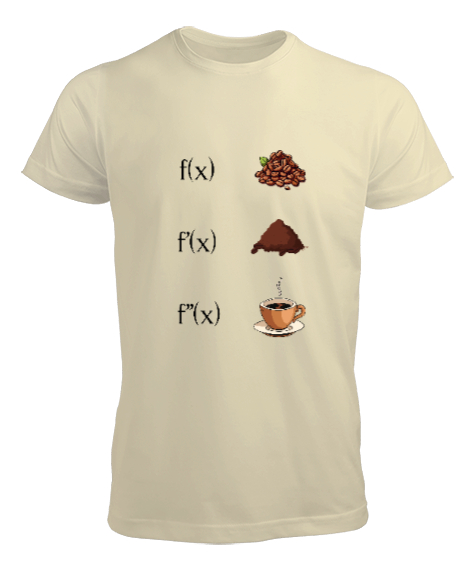 Tisho - Öğretmen günü hediyesi matematik öğretmenine hediye yaratıcı öğretmenler günü hediyeleri kahvenin ev Krem Erkek Tişört