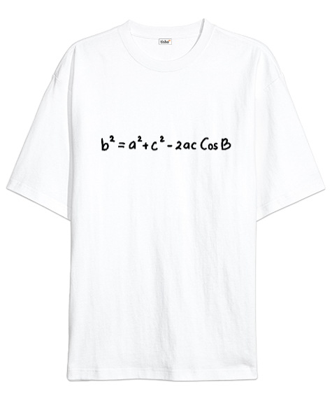 Tisho - Öğretmen günü hediyesi matematik öğretmenine hediye yaratıcı öğretmenler günü hediyeleri matematik f Beyaz Oversize Unisex Tişört