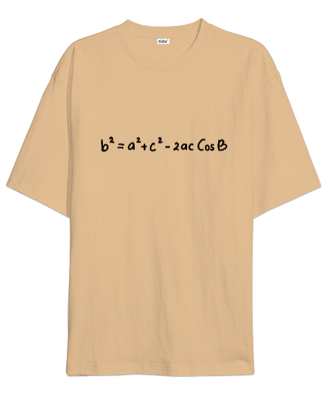 Tisho - Öğretmen günü hediyesi matematik öğretmenine hediye yaratıcı öğretmenler günü hediyeleri matematik f Camel Oversize Unisex Tişört