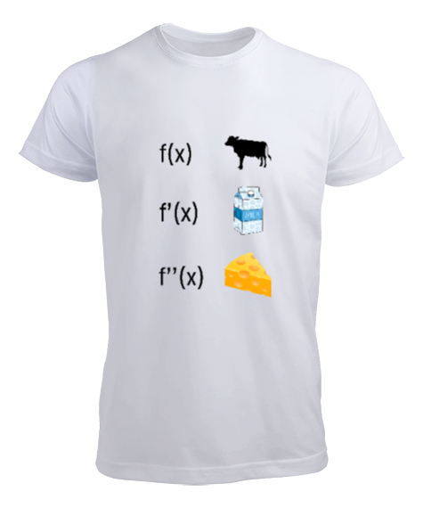 Tisho - Öğretmen günü hediyesi matematik öğretmenine hediye yaratıcı öğretmenler günü hediyeleri peynirin ev Beyaz Erkek Tişört