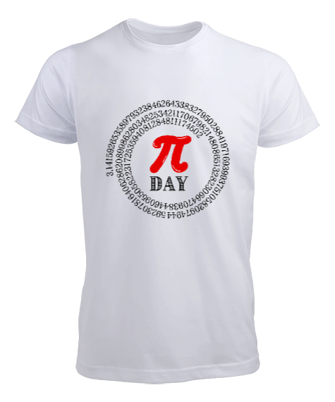 Tisho - Öğretmen günü hediyesi matematik öğretmenine hediye yaratıcı öğretmenler günü hediyeleri Pİ günü öze Beyaz Erkek Tişört