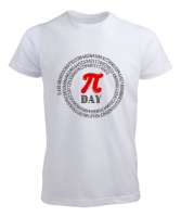 Öğretmen günü hediyesi matematik öğretmenine hediye yaratıcı öğretmenler günü hediyeleri Pİ günü öze Beyaz Erkek Tişört - Tisho