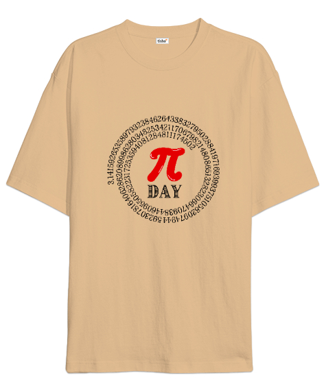 Tisho - Öğretmen günü hediyesi matematik öğretmenine hediye yaratıcı öğretmenler günü hediyeleri Pi günü ve Camel Oversize Unisex Tişört