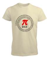 Öğretmen günü hediyesi matematik öğretmenine hediye yaratıcı öğretmenler günü hediyeleri Pi günü ve Krem Erkek Tişört - Tisho