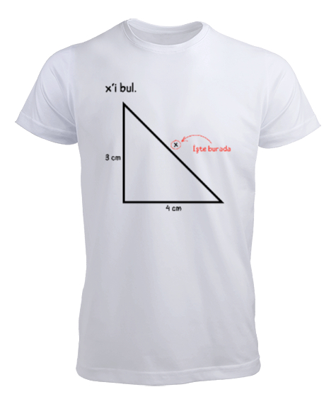 Tisho - Öğretmen günü hediyesi matematik öğretmenine hediye yaratıcı öğretmenler günü hediyeleri xi bul özel Beyaz Erkek Tişört