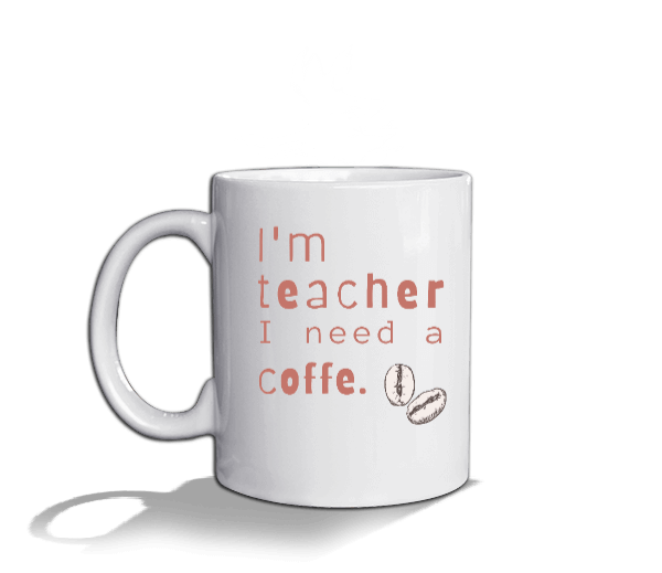 Öğretmenler için harika kahve hediyesi Beyaz Kupa Bardak