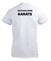 Okinawa Spor Karate Erkek Beyaz Erkek Tişört - Thumbnail
