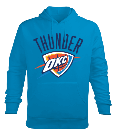 Tisho - Oklahoma City Thunder kapüşonlu sweatshirt hoodie Erkek Kapüşonlu Hoodie Sweatshirt