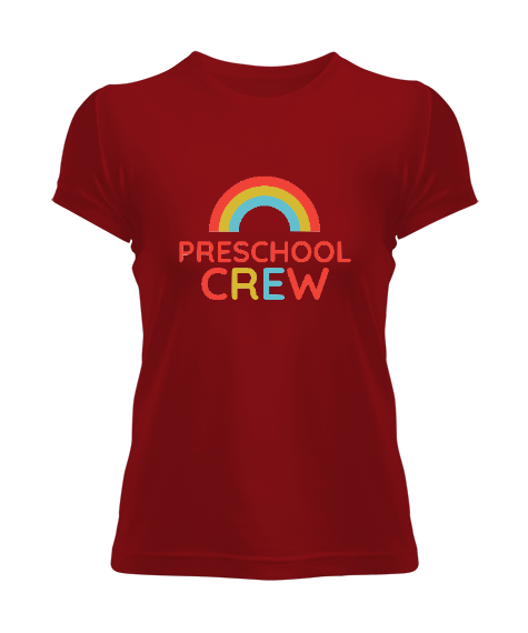 Tisho - Okul öncesi öğretmenliği gökkuşağı harika hediye Kadın Tişört