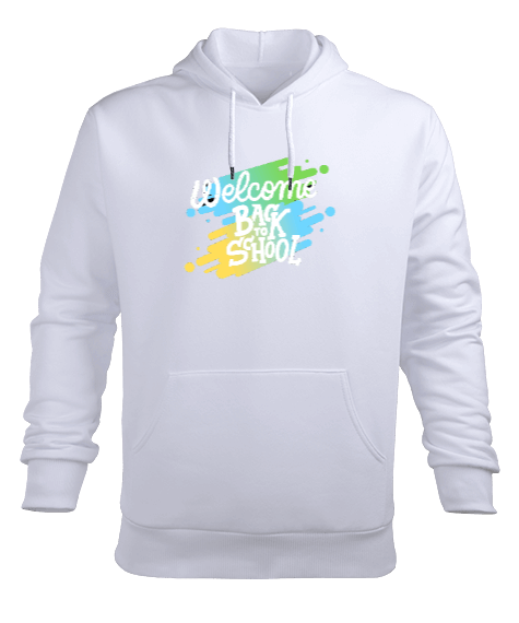 Tisho - Okula hoş geldin öğretmen hediyesi Erkek Kapüşonlu Hoodie Sweatshirt