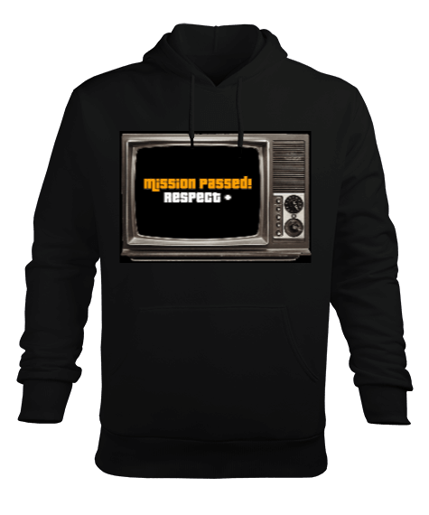 Tisho - Old tv Erkek Kapüşonlu Hoodie Sweatshirt