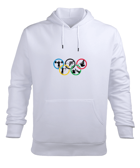 Tisho - olimpiyat Erkek Kapüşonlu Hoodie Sweatshirt