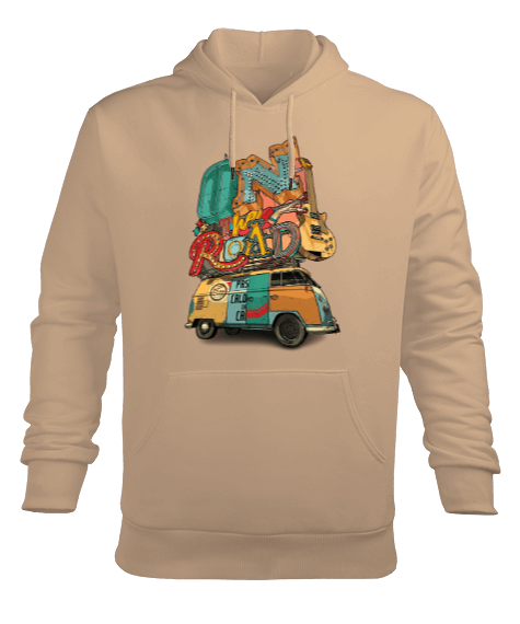 Tisho - On the road Erkek Kapüşonlu Hoodie Sweatshirt