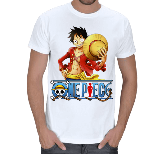 Tisho - One Piece Anime Karakteri Luffy Erkek Tişört