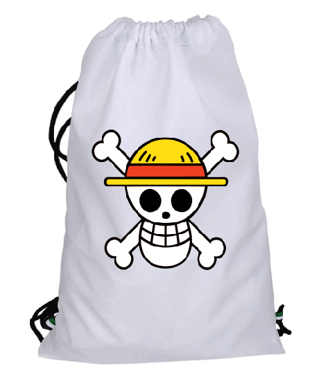Tisho - One Piece Logolu Çanta Büzgülü spor çanta