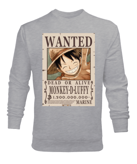 Tisho - one piece lufy Erkek Sweatshirt