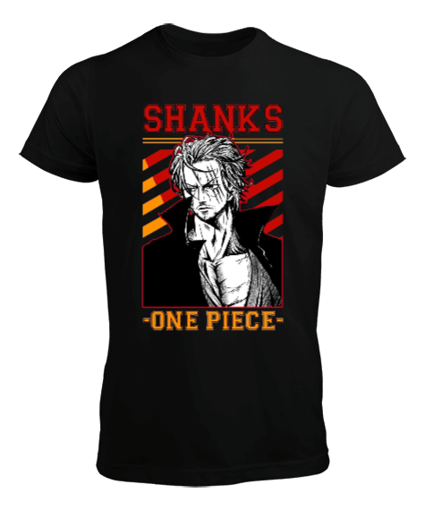 Tisho - One Piece Shanks Tasarım Baskılı Erkek Tişört