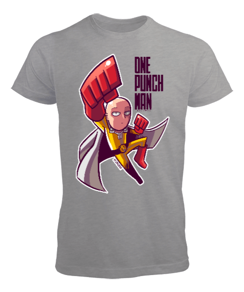 Tisho - One Punch Man Saitama Baskılı Erkek Tişört