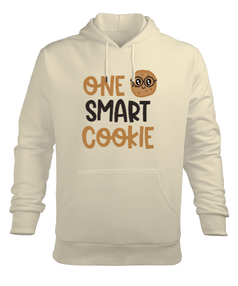 Tisho - One Smart Cookie Erkek Kapüşonlu Hoodie Sweatshirt