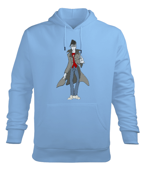 Tisho - online vektör vampir Erkek Kapüşonlu Hoodie Sweatshirt