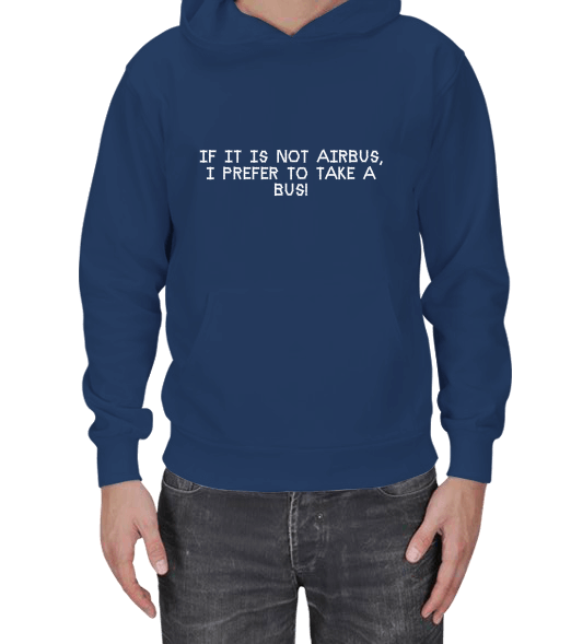 Tisho - ONLY AIRBUS SWEATSHIRT Erkek Kapşonlu