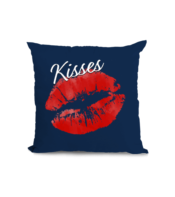 Tisho - Öpücük -Kiss- Temalı Kare Yastık