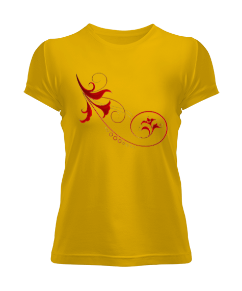 Tisho - Ornament desen love Kadın Tişört
