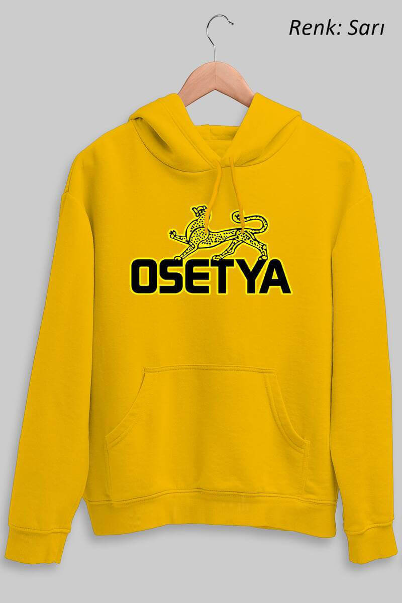 Tisho - Osetya Unisex Kapüşonlu Sweatshirt