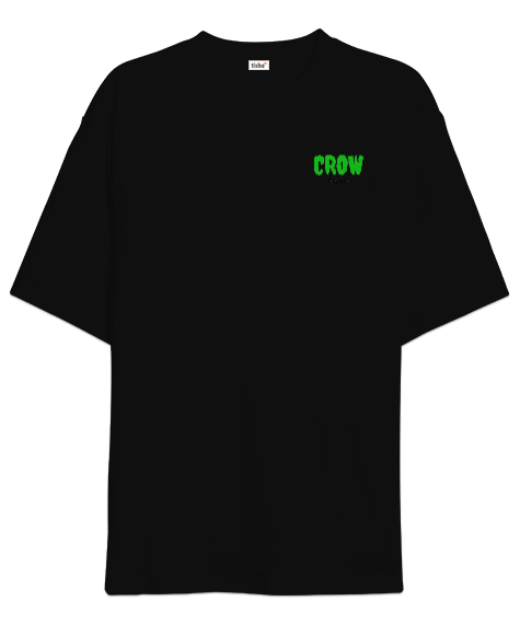Tisho - Oversize Crow Gang Baskılı T-shirt Oversize Unisex Tişört