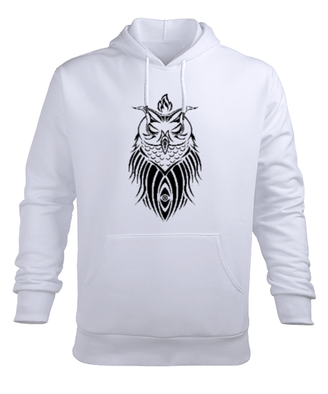 Tisho - Owl Definition Erkek Kapüşonlu Hoodie Sweatshirt