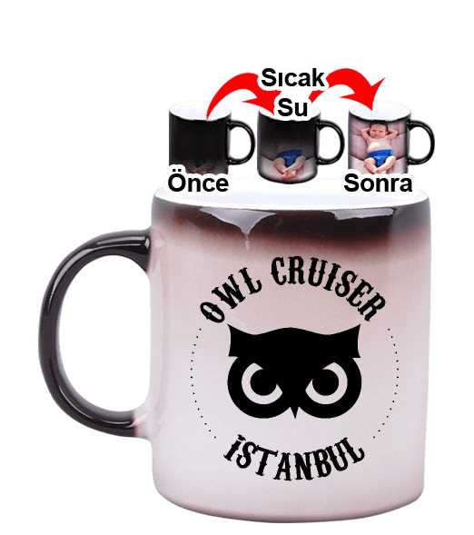 Tisho - Owl Kupa Bardak Sihirli Kupa