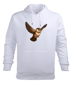 Owl Model 3 Erkek Kapüşonlu Hoodie Sweatshirt - Thumbnail