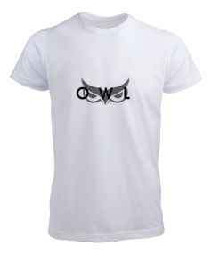 Tisho - Owl White-Black Erkek Tişört