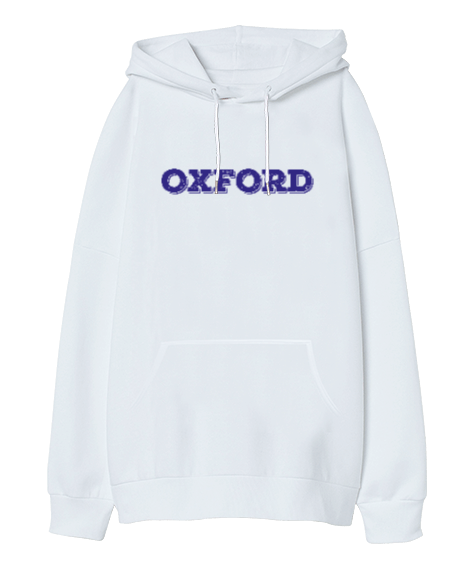 Tisho - Oxford Oversize Unisex Kapüşonlu Sweatshirt