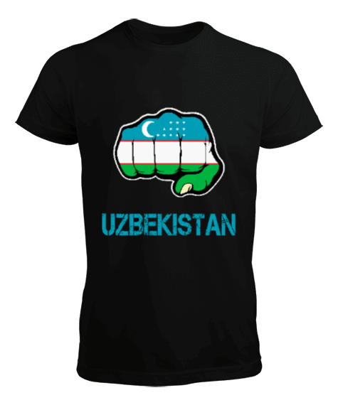 Tisho - Özbekistan,uzbekistan,Ozbekiston,Özbekistan Bayrağı,Özbekistan logosu,uzbekistan flag. Erkek Tişört